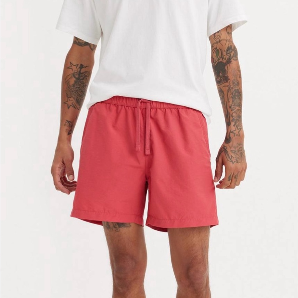 Levi's Vibrant XX Chino Red Easy Shorts